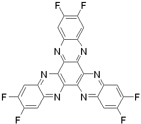 2,3,8,9,14,15-hexafluorodiquinoxalino[2,3-a:2',3'-c]phenazine